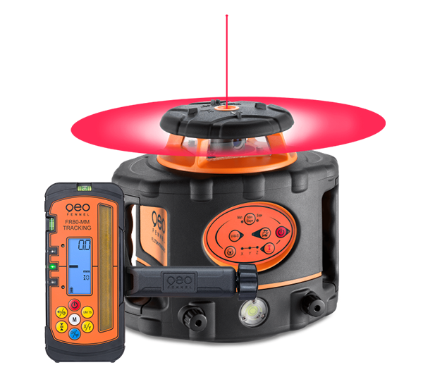 geo-FENNEL FL 275HV Tracking Rotating Laser Level with FR 80 MM Tracking Receiver