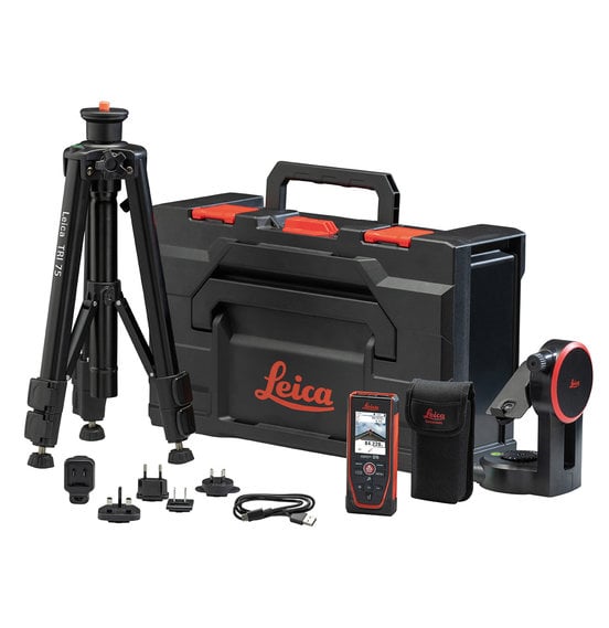 Leica Disto D5 Laser Distance Meter with FTA 360, TRI 75 in Metabox Package