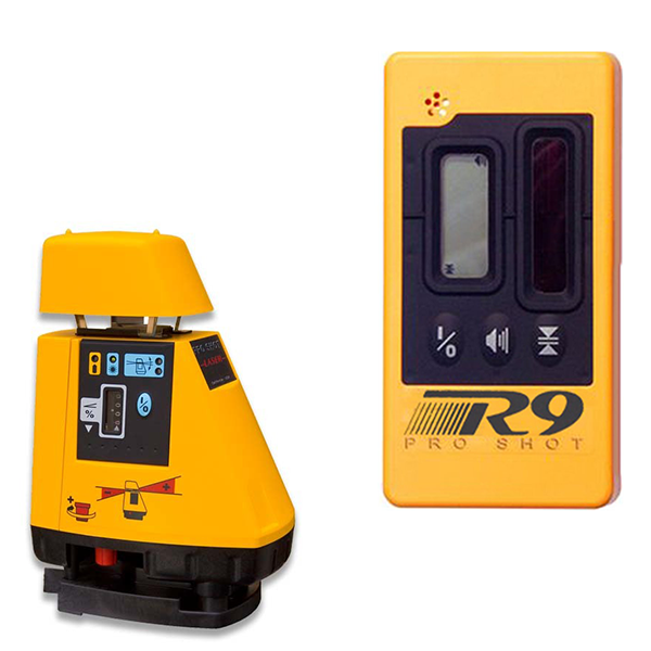Pro Shot AS2 Rotating Grade Laser Level with R9 Laser Receiver