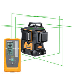 geo-FENNEL Geo6X SP Green 3 x 360 Multiline Laser Level, with hard carry case with  FLUKE PLS XLD+ Pacific Laser Systems receiver